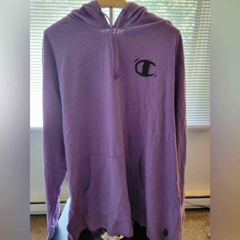 Champion Purple Hoodie with Logo